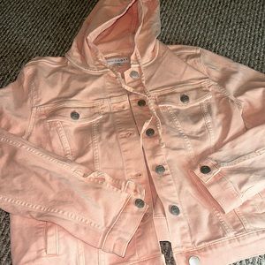 Ann Taylor Loft  denim jacket pink size small
